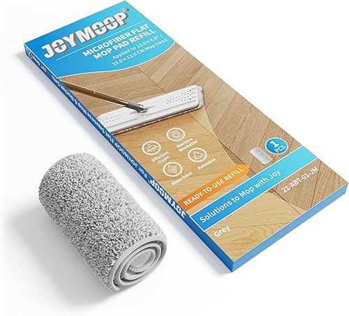 Miniatura 15 de JOYMOOP Almohadillas de repuesto para trapeador, almohadillas de microfibra reutilizables para trapeador plano de 13 pulgadas y cubo de trapeador, 2