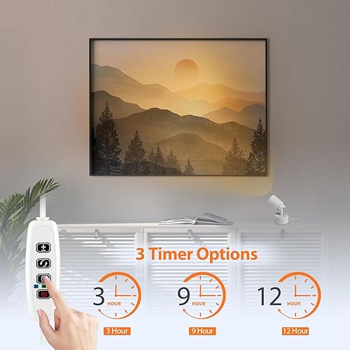 Miniatura 4 de Caupel Foco LED de 5 W, paquete de 2 unidades, iluminación ascendente para plantas, iluminación de acento para fotos, obras de arte, foco de suelo