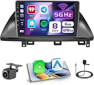 [8 Core 6G+128G] Car Radio for Honda Odyssey 2005-2010, 10.1 Inch IPS Touch Screen for Odyssey Head Unit with Wireless Carplay Android Auto, Bluetooth 5.0, 32 EQ, GPS, 5G WiFi, 59UI, Backup Camera