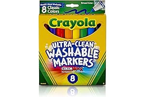 Crayola 8ct Washable Markers, Fine Tip