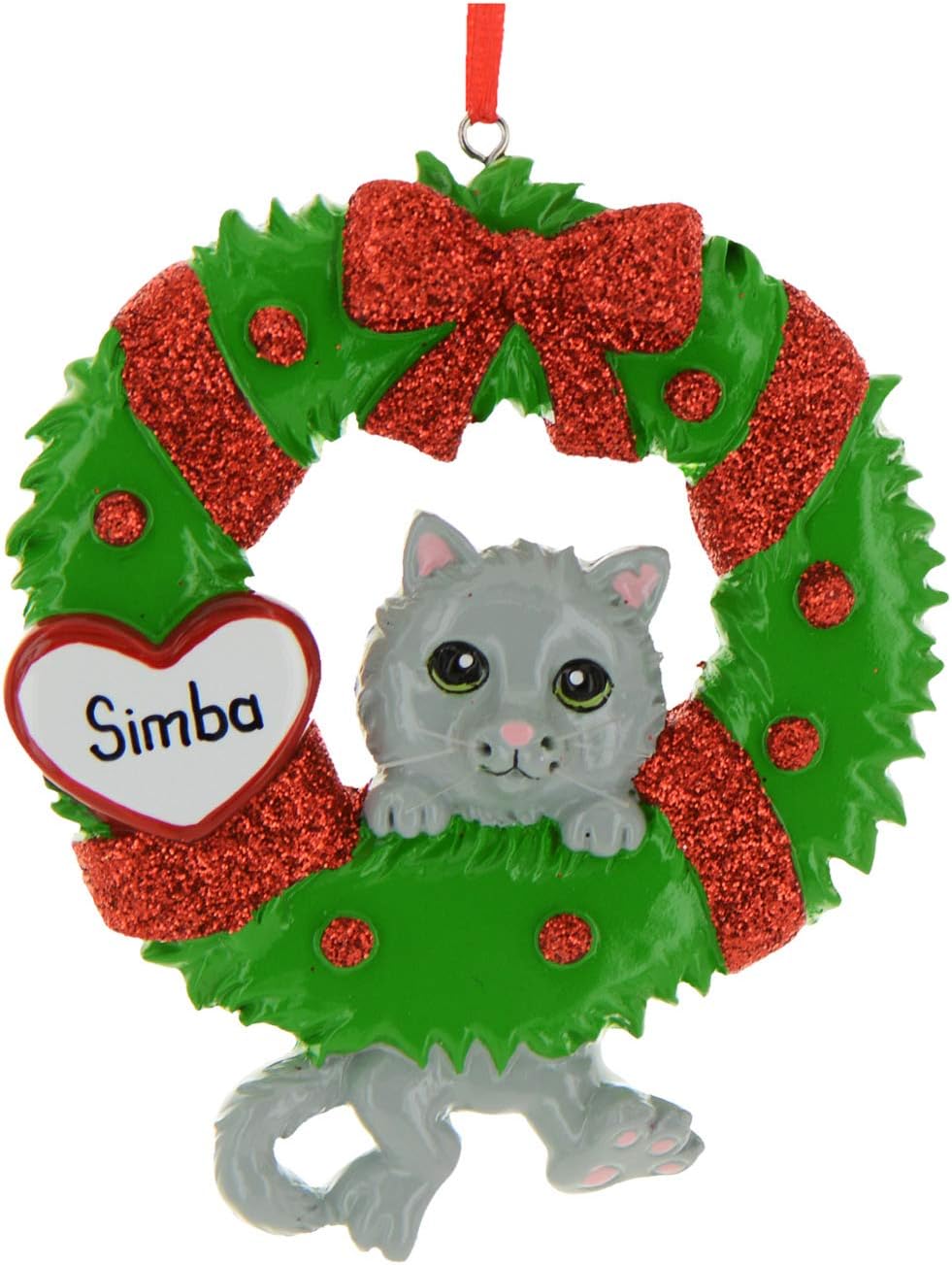 hanging christmas tree cat