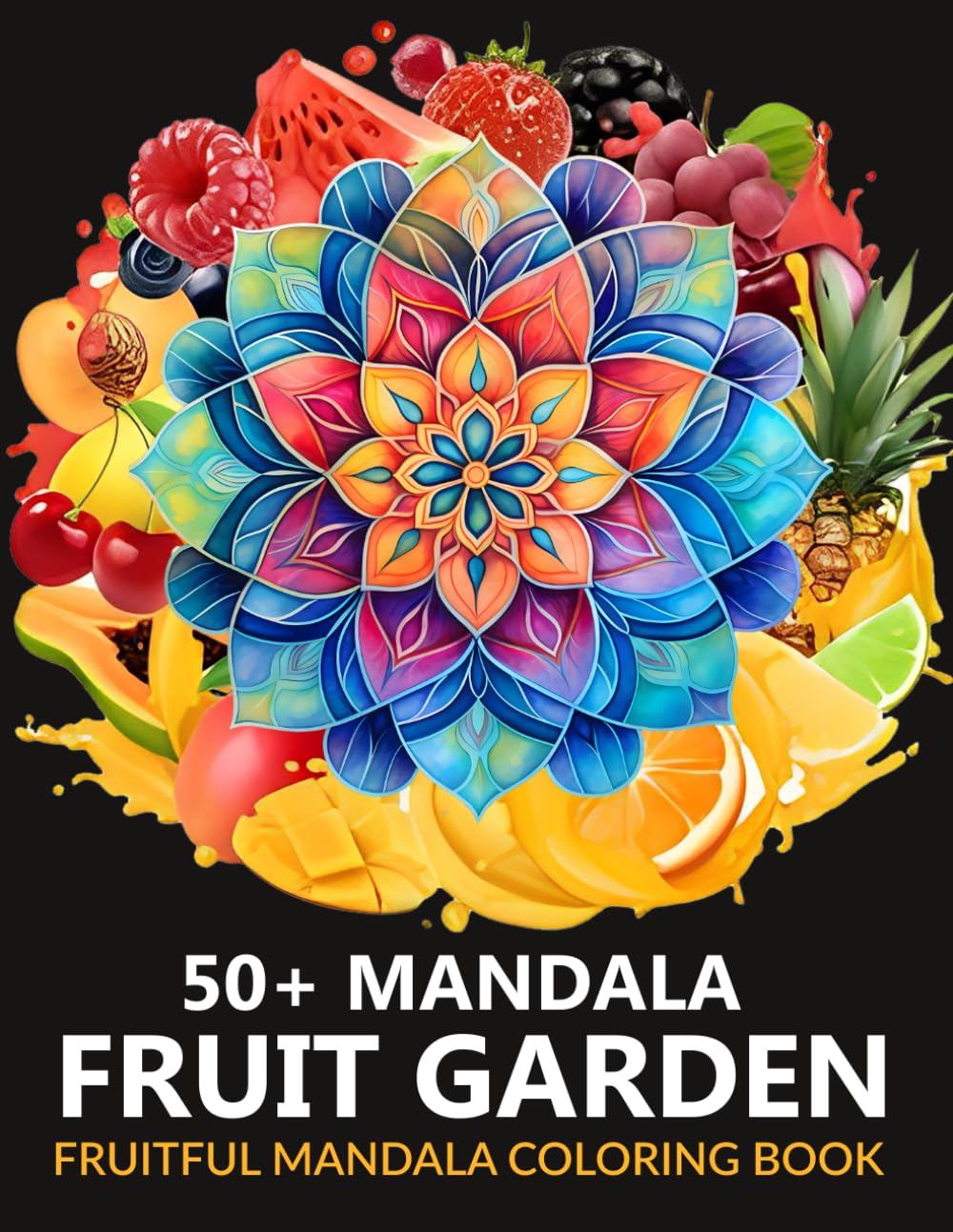 MaNDala fruit GARDEN: FRUITful MaNDala coloring book *NEW* Ѽ (Relaxing MaNDala coloring books)