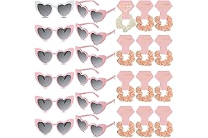 24 Bridesmaid Proposal Gift Set 12 Bachelorette Heart Shaped Sunglasses 12 Satin...