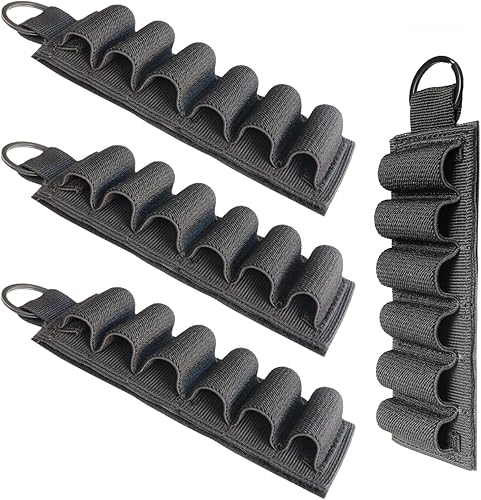 Soporte de carcasa de 12ga, soporte de carcasa de escopeta de velcro con adhesivo en la parte posterior, tarjeta de cartucho de escopeta Mollle para