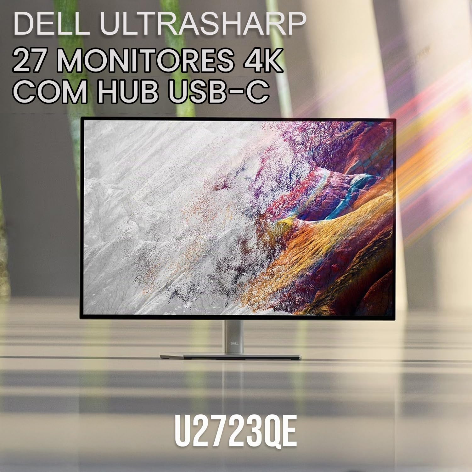Dell U2723QE UltraSharp 27 polegadas 4K USB-C Monitor combo com