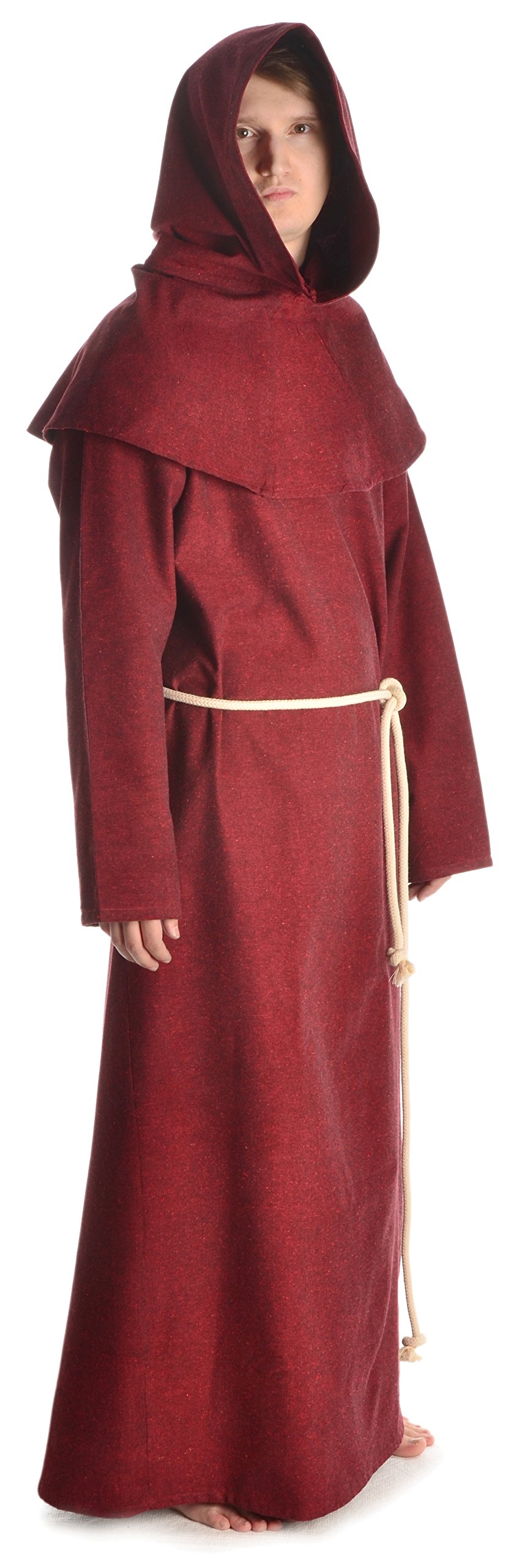 Męska średniowieczna czapka halzebeer (zestaw kaptur, dzianina, bawełna) S-XXXL bawełna