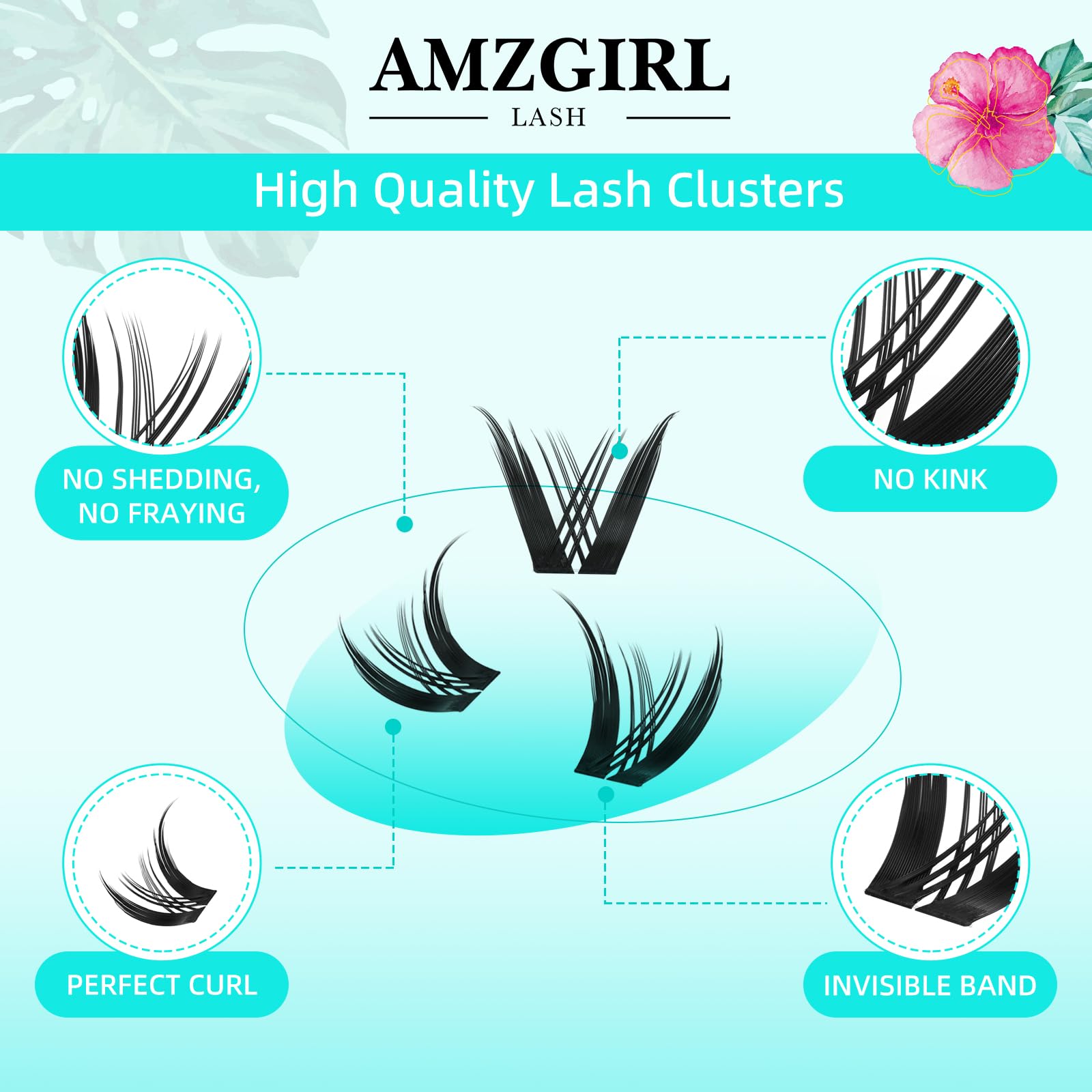 Ciglia Finte Manga 168Pcs Ciglia Finte Ciuffetti Wet Look Ultra-Sottile Lash Band Estensioni ciglia Spiky Anime Ampio Span Lashes (Kitten, D-10mm)