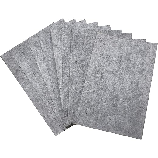 A4 Felt Sheet Grey Pack of 10 2mm