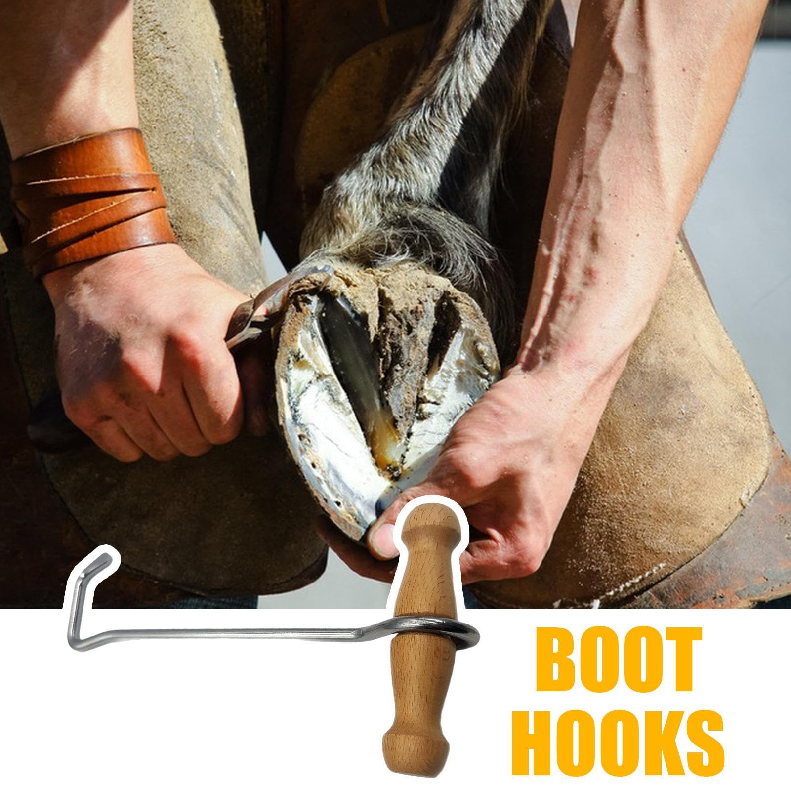 Extractor de botas, con mango de madera, antideslizante, ergonómico, de larga duración, ayuda para familiares, mujeres, amigos, senderismo, caminata