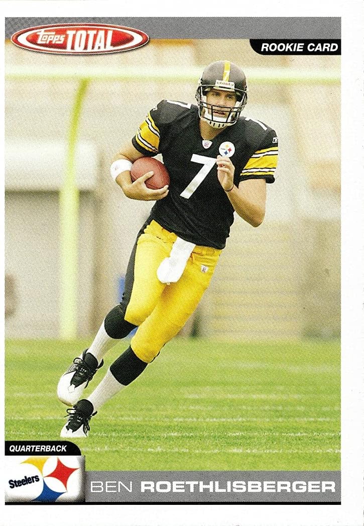 2004 Topps Total Football #375 Ben Roethlisberger Rookie Card