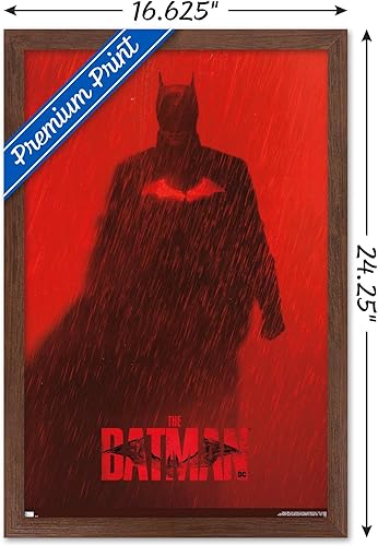Miniatura 28 de Trends International DC Comics Movie The Batman - Póster de una hoja de Batman Teaser, 22.375 x 34 pulgadas, versión enmarcada en negro Versión