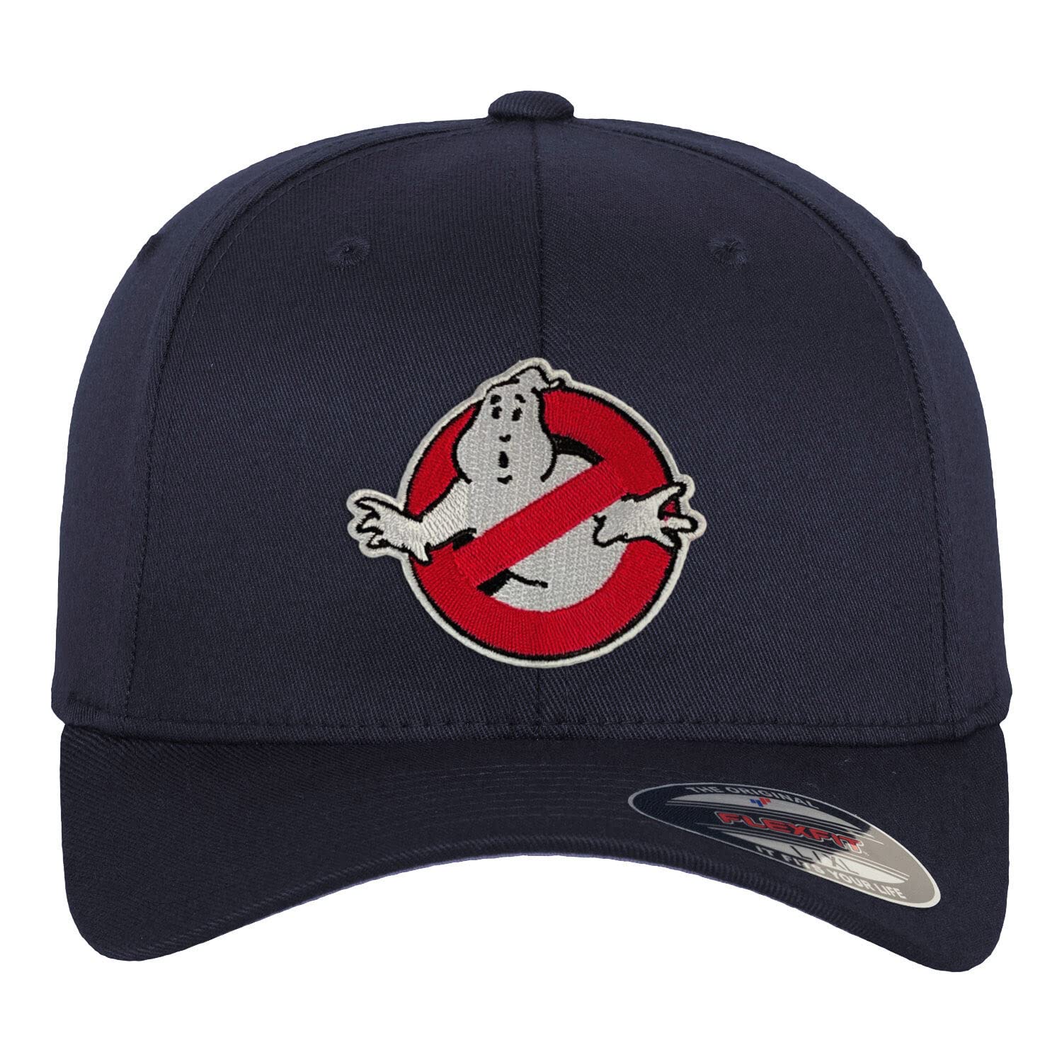 Ghostbusters Unisex Navy Officially Licensed Flexfit Cap (Navy), Small/Medium