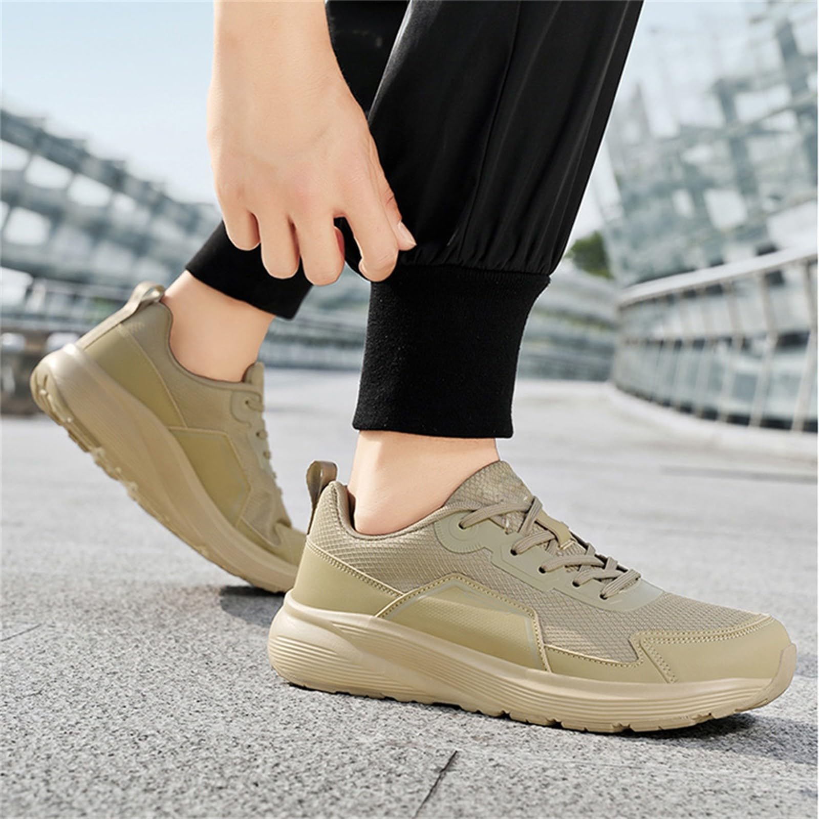 Sportschuhe für Herren und Damen Trekkingschuhe Laufen Unisex Sneakers atmungsaktives Mesh Joggingschuhe rutschfeste Sohle Laufschuhe modisch Sneaker Jogging Gymnastikschuhe Fitness