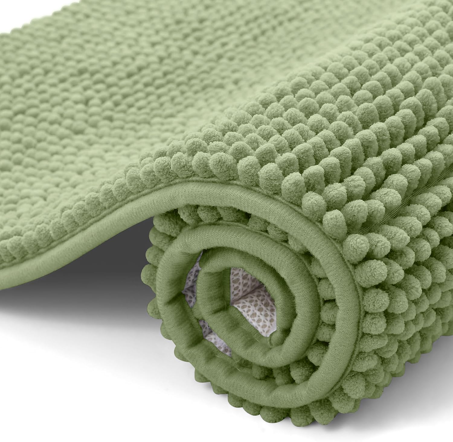 Kitinjoy Non Slip Chenille Bath Mat, Extra Soft Bathroom Mat, Super ...