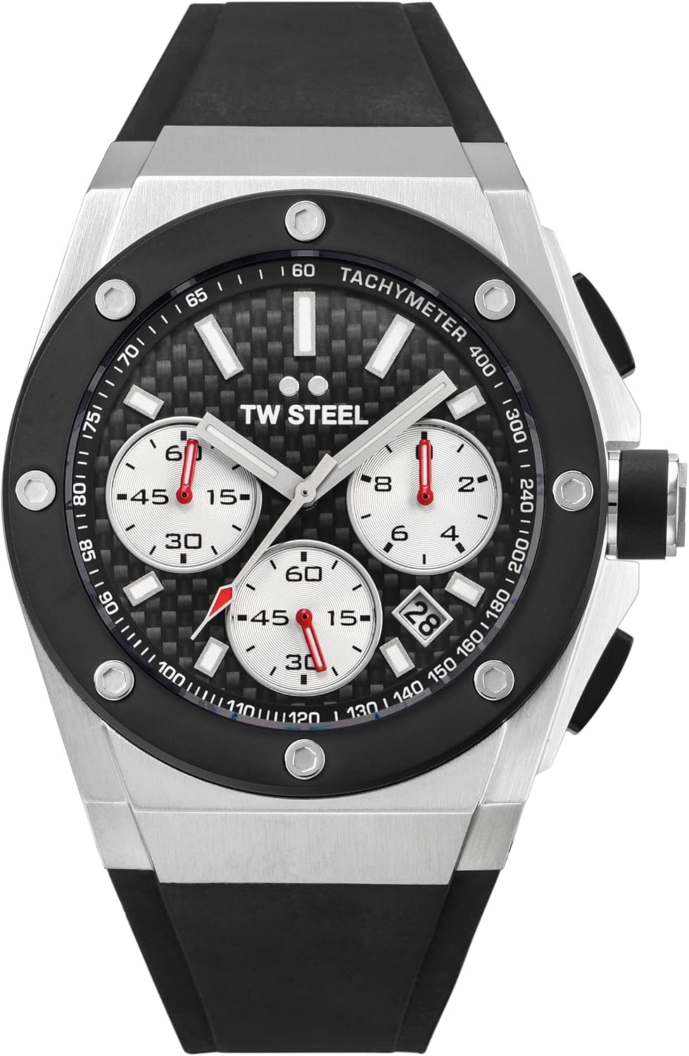 TW Steel Orologio cronografo Quarzo Unisex con Cinturino in Silicone CE4019