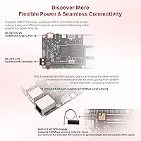 Vista 6 de BIGTREETECH Pi Tablero de control 64bit Quad Core, 1 GB DDR3L 40 pines GPIO compatible con SKR MINI E3 V3.0/Octopus V1.1/Pro, SKR V1.4