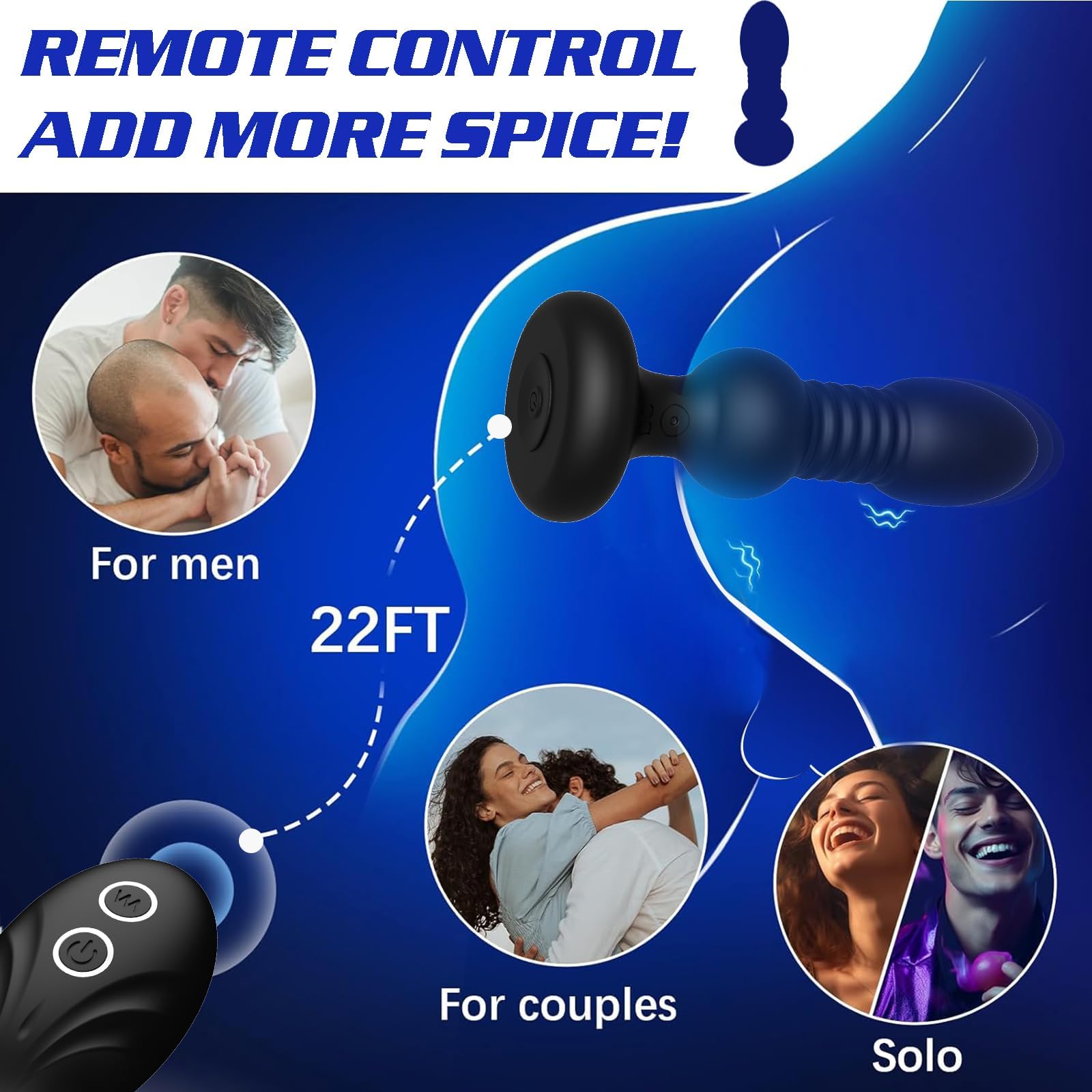 Plug Anal Vibromasseurs Sextoyse Homme Sex, Plug Anus Sex Toýs Femme Sex Toys avec 5 Modes de Propulsion et 5 Modes de Vibration Sextoyse Couple Plaisir, Débutante Sextoy Sex Toyspour Pour Homme