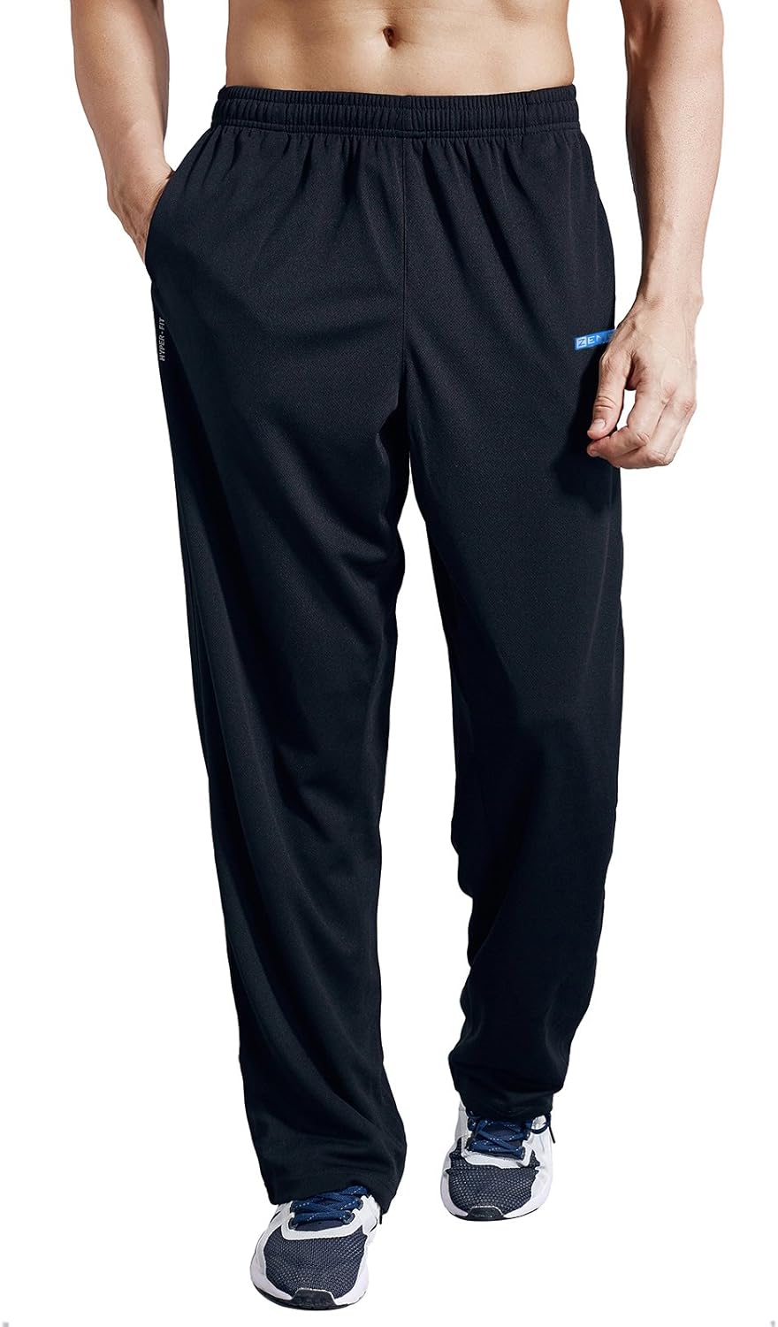 ZENGVEE Men's Zipper Pocket Sweatpants for Workout Kenya Ubuy
