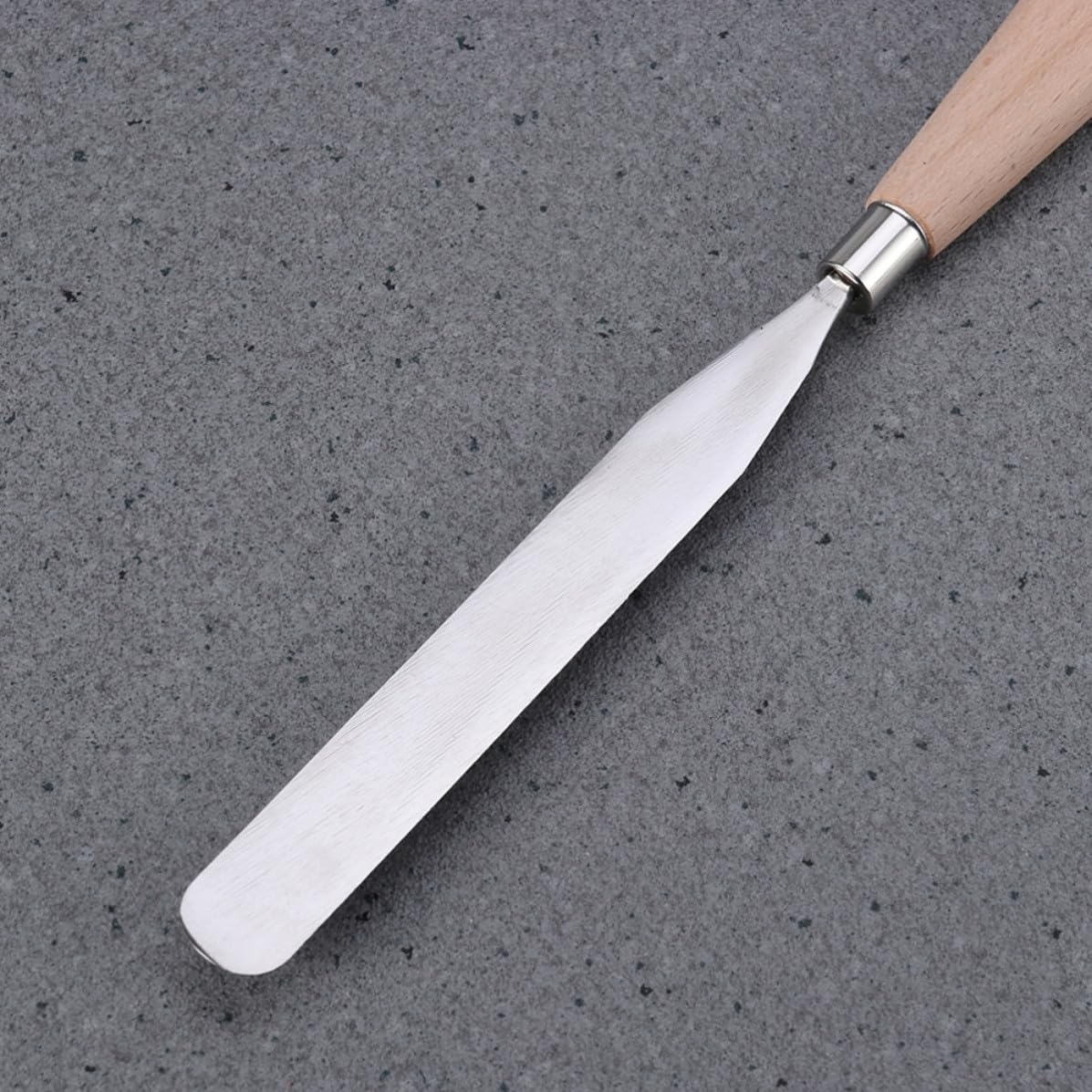 GALPADA Spatole per Pittura ad Olio e Lama in Acciaio Inossidabile Manico in 2 Pezzi Strumento per Miscelazione Pigmenti e Linee Lisce per Pittura Artistica