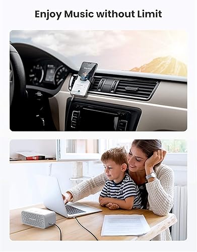 Miniatura 11 de UGREEN Cable de audio de 0.138 pulgadas (0.138 in), cable auxiliar trenzado de nailon macho a macho, sonido estéreo de alta fidelidad