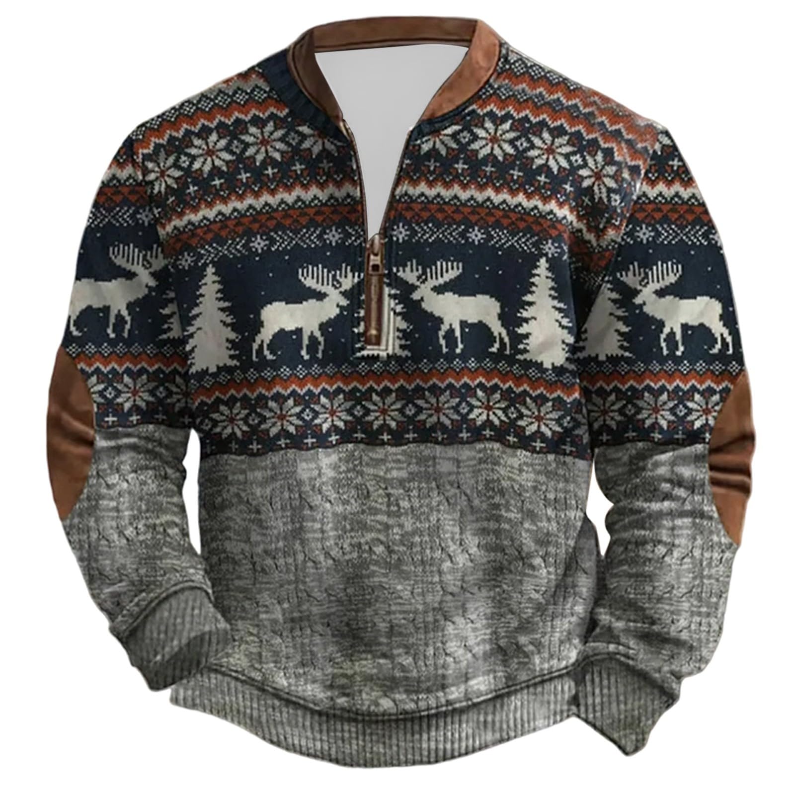 Pull polaire homme col zippé coupe tendance finition premium - 4