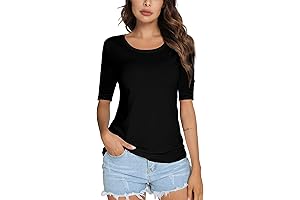 Women's Plain Half-Sleeve Tee: Casual Elegance for Everyday Wear
