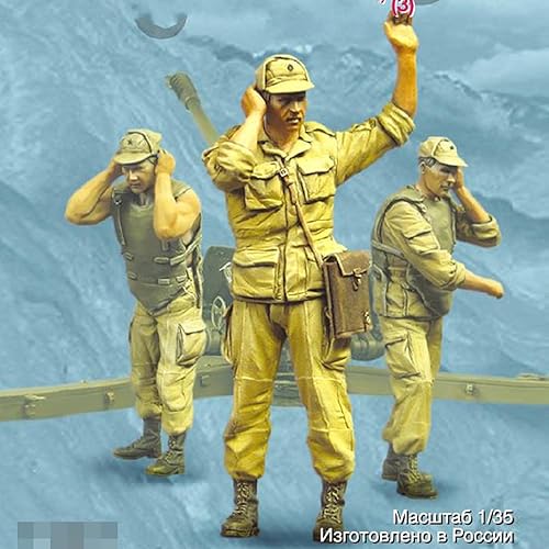 Splindg 135 Guerra Afgana Resina Soldado Modelo (3 Personas) sin montar y sin pintar Kit miniatura K14488