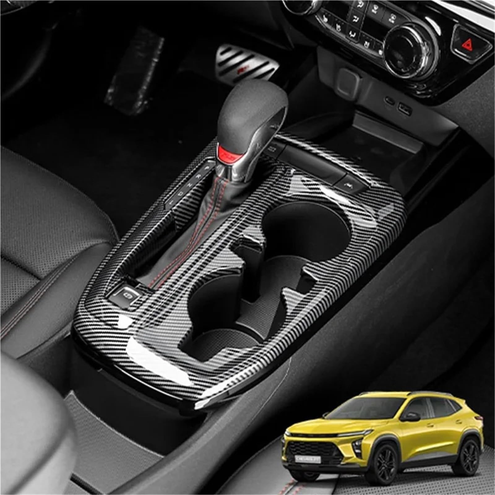 Konsola Środkowa Osłona konsoli środkowej samochodu, panel zmiany biegów, pasuje do Chevroleta, pasuje do Traxa, pasuje do Seekera 2023-2024