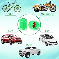 Vista 7 de Outus - 20 tapones antipolvo para válvula de neumático para coche, moto, camión, bicicleta., Verde