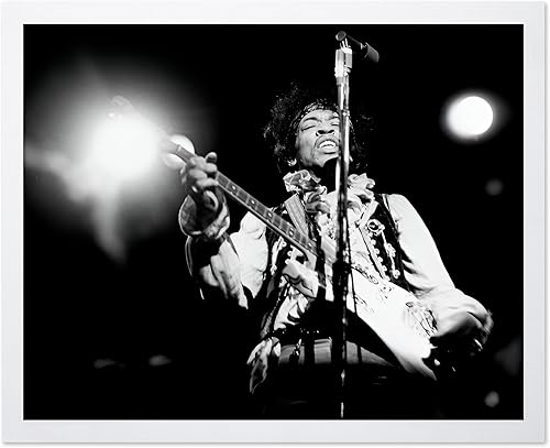 Miniatura 14 de Poster Master Estampado de festival pop – Póster de guitarrista – Arte de fotografía en blanco y negro – Diseño de pared de músico de rock and roll