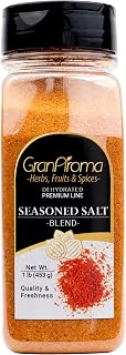 GranAroma Seasoned Salt, Savory Blend, Seasoning for Grilled Meats, Roasted Vegetables, and Soups (16 Ounce)