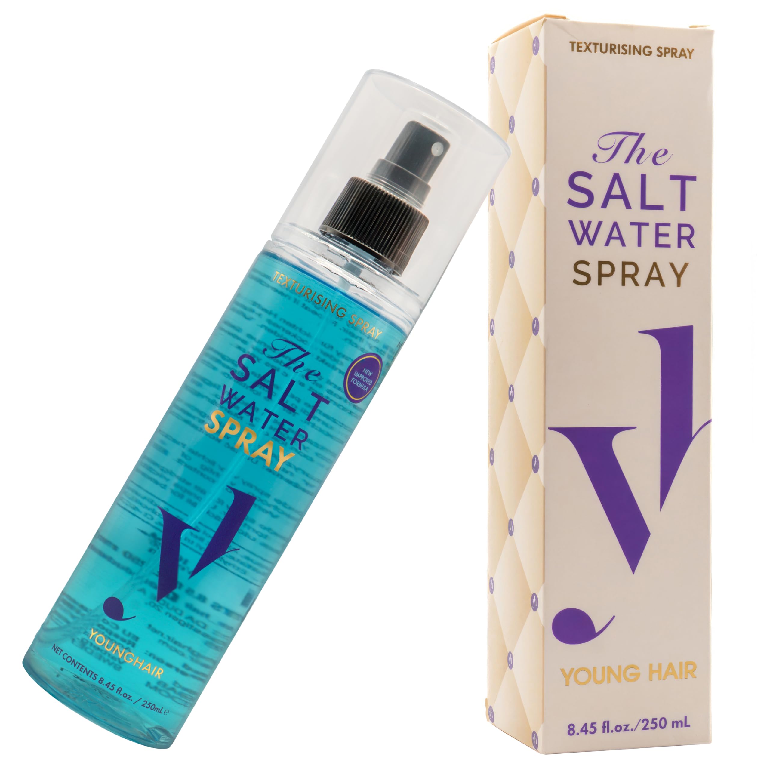 Younghair Sea Salt Spray for Women & Men - Texturizing Spray for Effortless Beach Waves, Volume & Pleasant Scent, 250ml