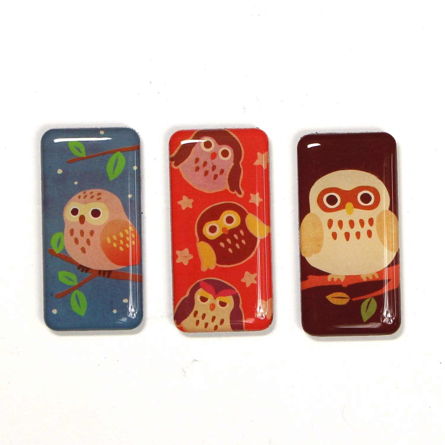 Kurochiku 71304804 Magnet, Japanese Pattern, 6P Magnet, Owl
