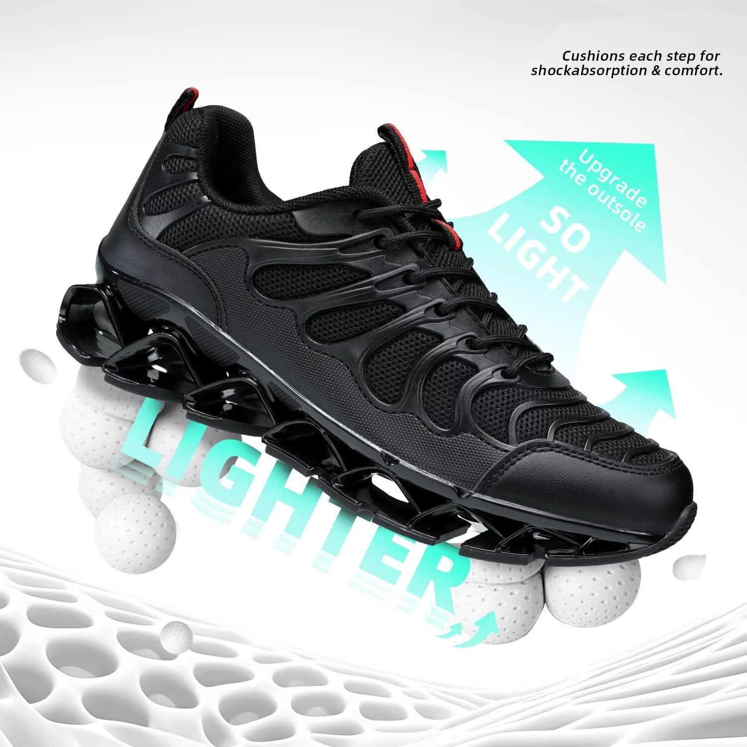 Chopben Mens Walking Shoes Fashion Athletic Sport Running Tennis Sneakers - Image 5