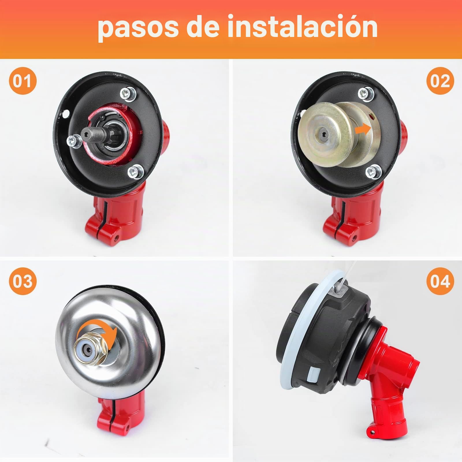 Viabrico reenvío angular desbrozadora 26mm-9 dientes, cabezal de engranaje universal para desbrozadora plateado