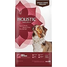 Holistic Select Natural Grain Free Dry Dog Food, Small & Mini Breed Puppy Recipe, 4-Pound Bag
