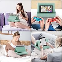 Vista 8 de KDD Tablet Pillow Stand, Multi-Angle Viewing Ipad Holder for Lap, Bed and Desk, Foldable Soft Pad Dock with Stylus Mount Compatible with Ipad Pro