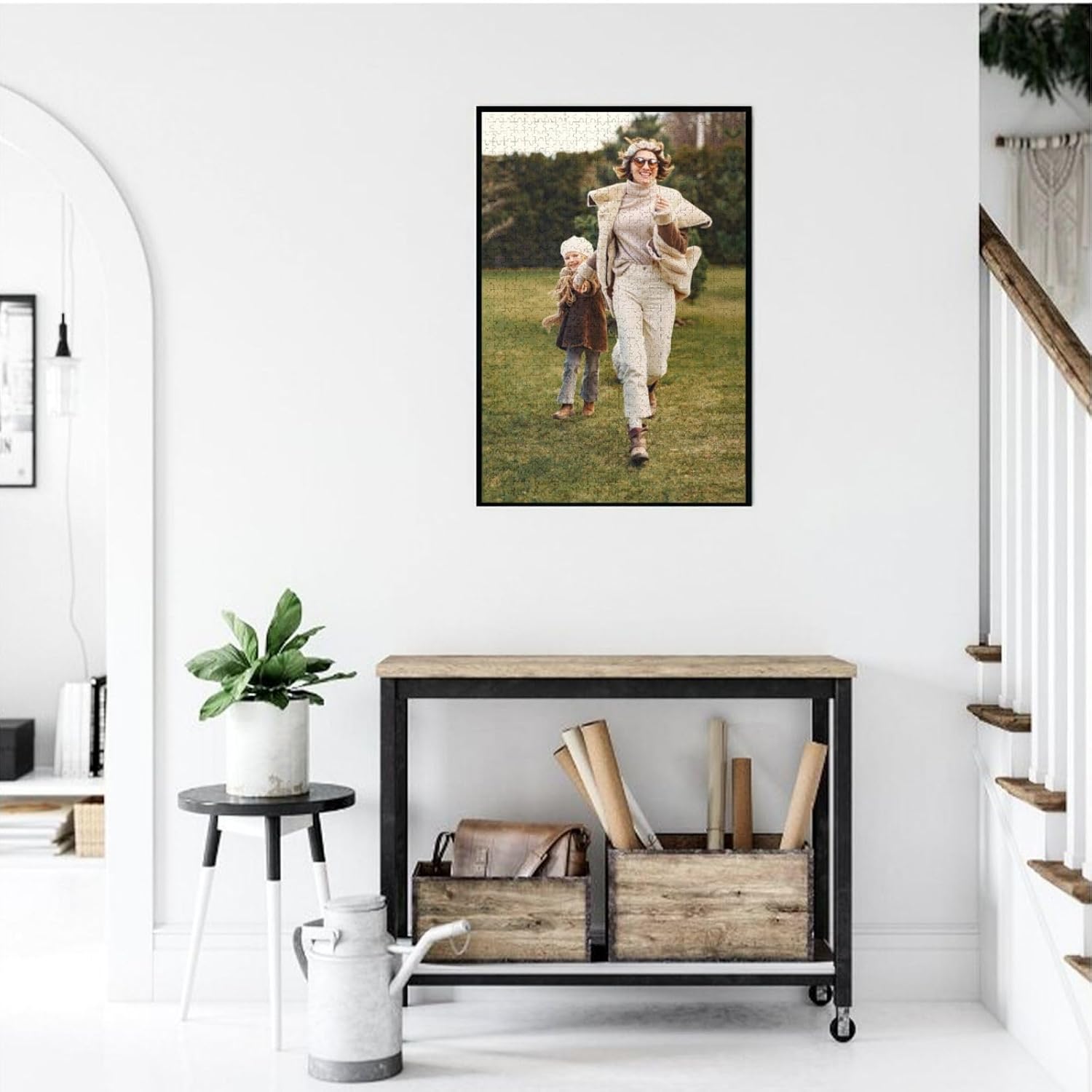 Custom Jigsaw Puzzles Personalized Wooden Puzzle 300/500/1000 Pieces from Photo Customized Puzzle Gifts for Adult and Family, Wedding, Graduation Vertical Version 1000PCS