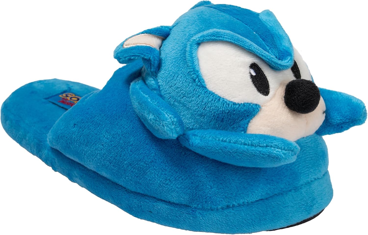 Sonic The Hedgehog Plush 3-D Slippers for Boys - Comfortable Sonic House Shoes for Boys and Big Kids