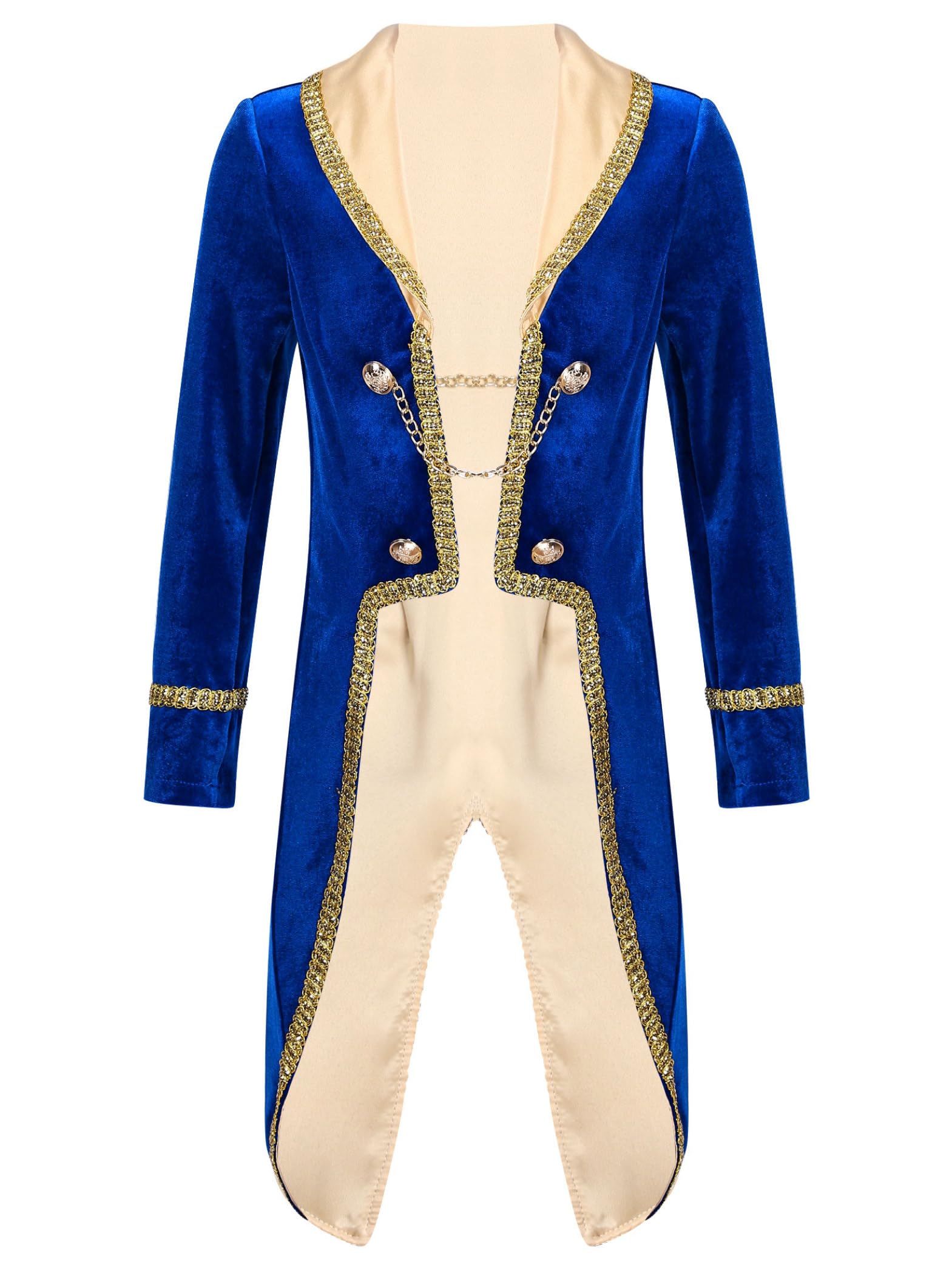 Garçons Gothique Steampunk Corset Halloween Royal Court Prince Manteau À Manches Longues Victorien Queue De Pie Veste 12 Mois - 14 Ans