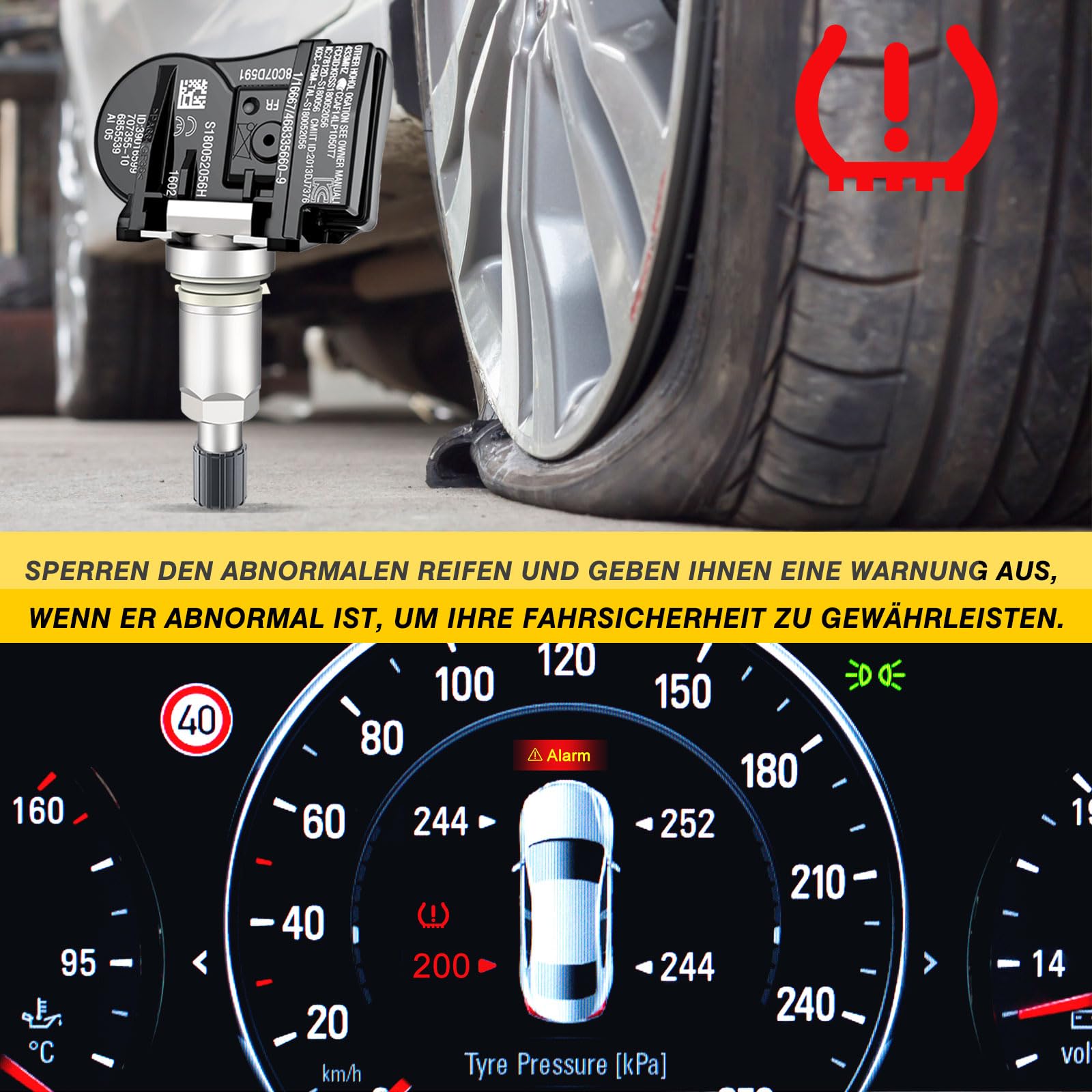 Czujnik ciśnienia w oponach TPMS czujnik RDKS do BMW 1ER 2 serii 3 4 F20 F21 F22 F23 F87 F45 F30 F31, TPMS Sensor 36106856209, 36106881890, 4 sztuki