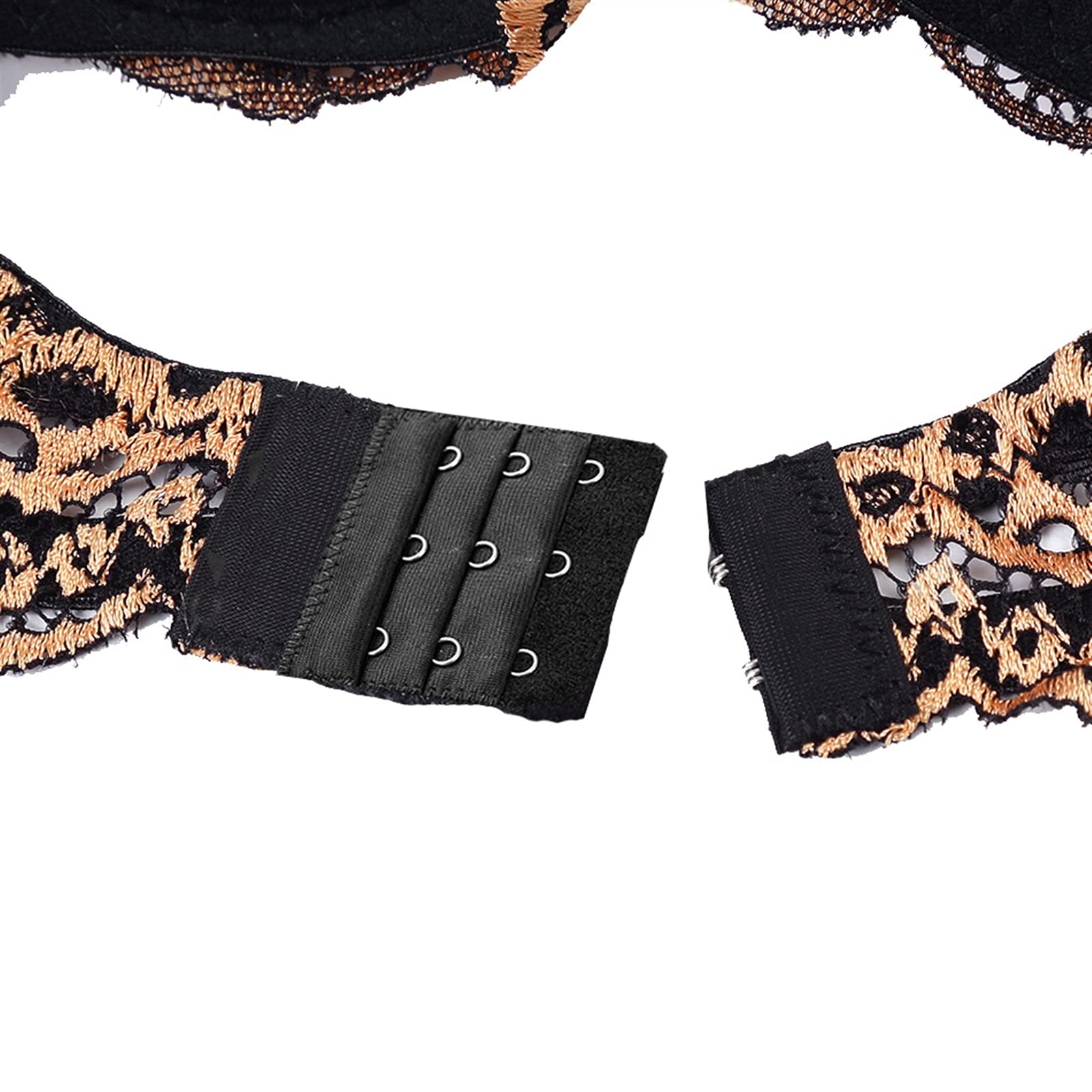 YZCIS Conjunto de lencería para Mujer, lencería de Leopardo, Sujetador de Encaje y Bragas con Tirantes, picardías de Malla, Ropa Interior, Conjuntos de Mono, Bralette, Ropa de Dormir