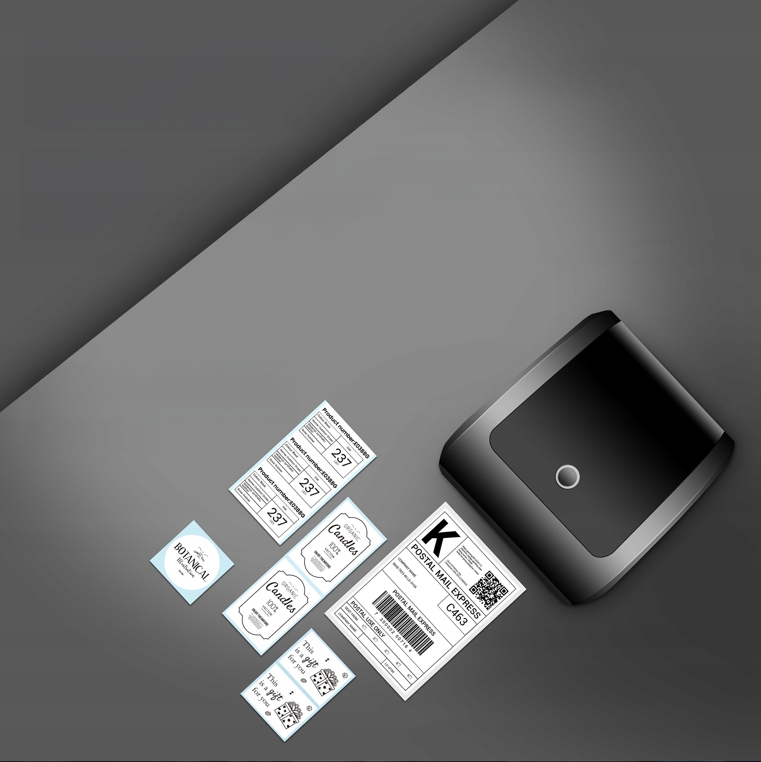 XPRINTER DHL WiFi Etikettendrucker, 4x6 Etikettendrucker Versandetikettendrucker, Thermo-Etikettendrucker für, DHL, DPD, GLS, UPS, mit 25 Etiketten, tintenfrei, schnelle Einrichtun (8804)