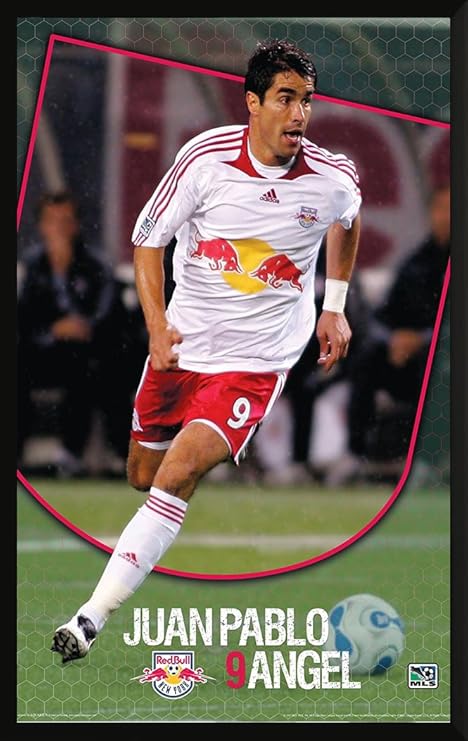 Amazon Juan Pablo Angel メジャーリーグサッカー Mls ニューヨークレッドブルズ スポーツ サッカープリント 24 X 36 Inch アートフレーム ポスター オンライン通販