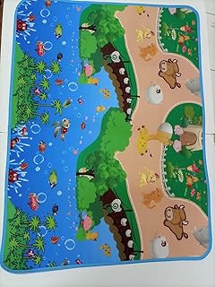 سجادة لعب للاطفال، 120x88 سم - متعددة الالوان، بلاستيك