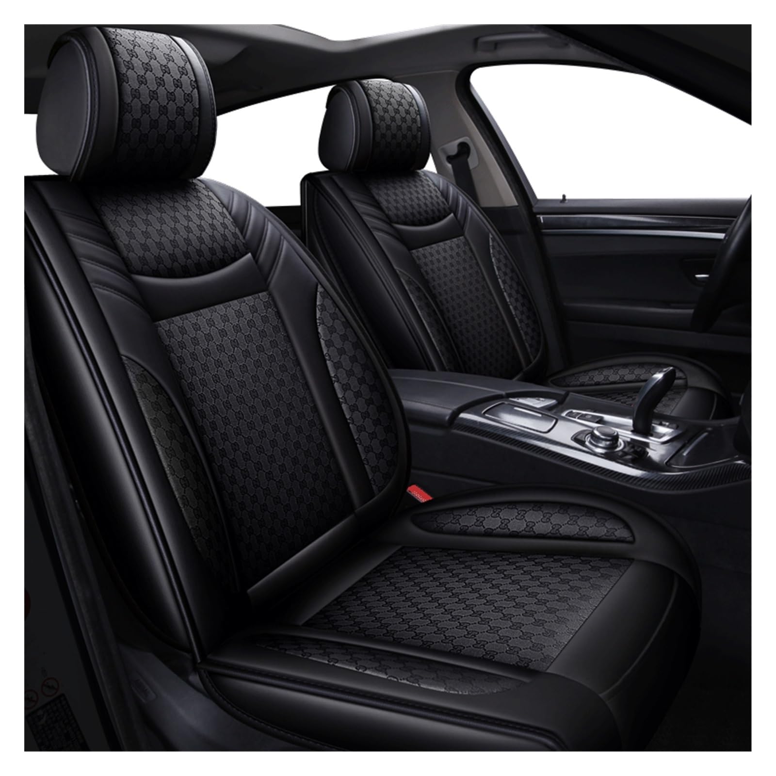 Couvre-siège auto en cuir noir pour protéger vos fauteuils contre l'usure