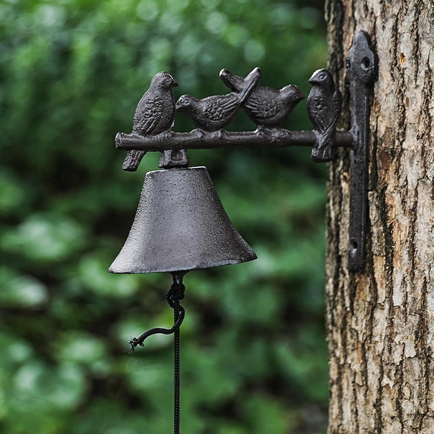 SECRET DESIRE Creations Outdoor Dinner Bell Birds Decoration Cast Iron Doorbell for Indoor Yard Home|Home Decor|Figurines