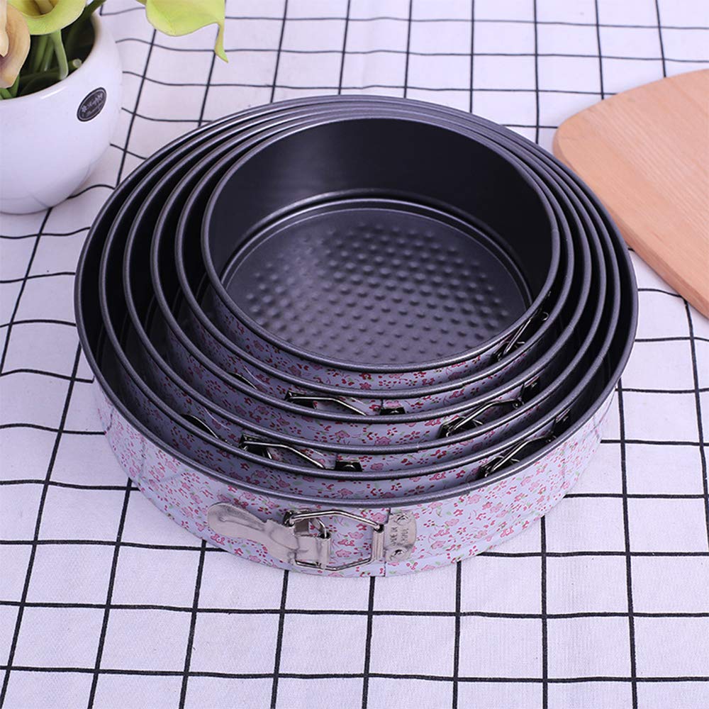 Nonstick Springform Pan Set,7 Sizes of Highcarbon Steel Cake Pans
