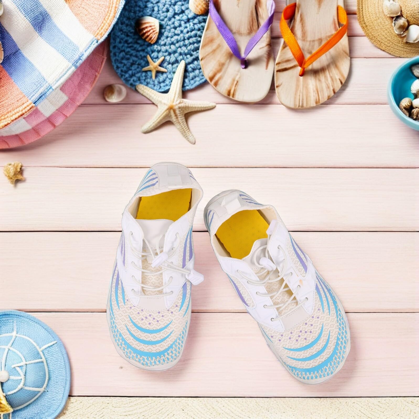 ibasenice Zapatos de Agua Unisex Antideslizantes de Secado Rápido para Playa y Piscina Calzado Flexible y Transpirable para Surf Buceo y Actividades Acuáticas Talla