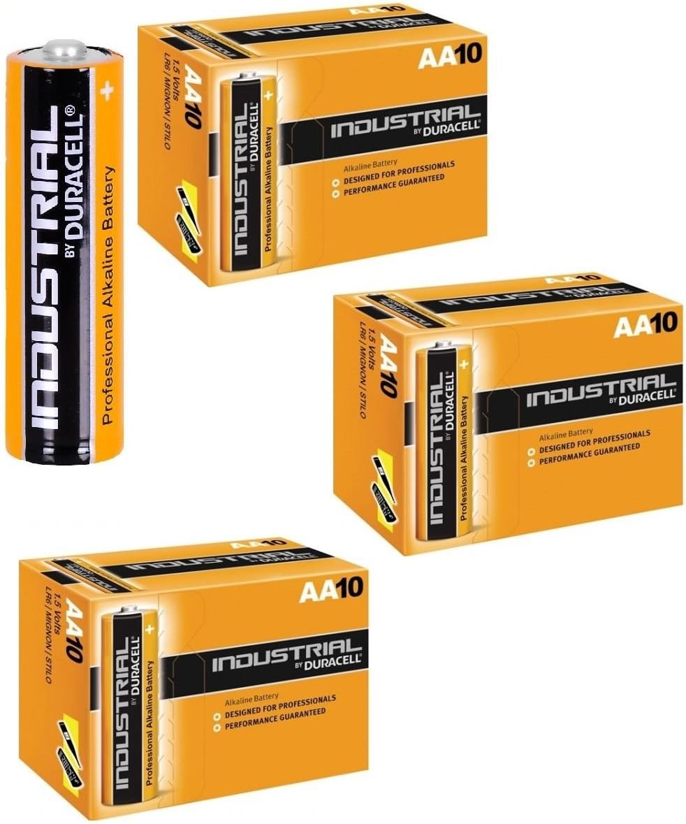 Aksans(TM) 24 + 6= 30 DURACELL INDUSTRIAL AA ALKALINE BATTERIES LR6 MN1500 REPLACES PROCELL